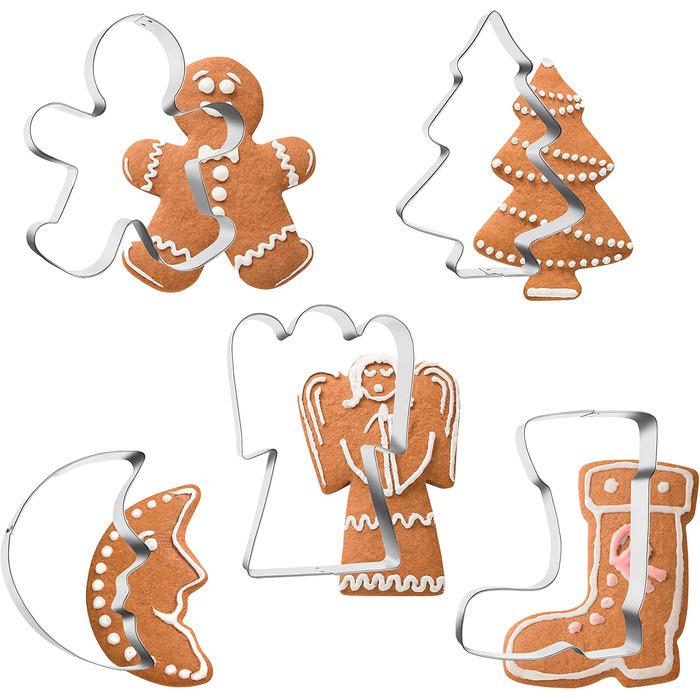 Набір різдвяних формочок для печива 5 шт Grizzly