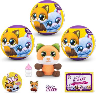 Плюшевих іграшок-сюрпризів, серія 2 (упаковка з 3 шт.), серія 2, 3 капсули, 5