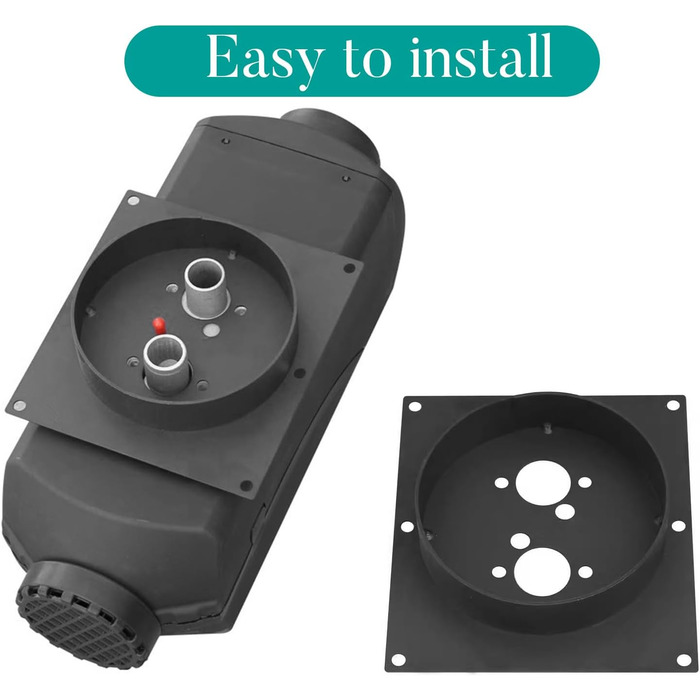 Монтажна пластина дизельного обігрівача Ali2, поворотна основа дизельного обігрівача, нержавіюча сталь, стійка до іржі, вібростійка, опорна пластина, поворотний тримач основи для обігрівачів Eberspacher Webasto, глибина 60 мм, стиль 1, глибина 60 мм