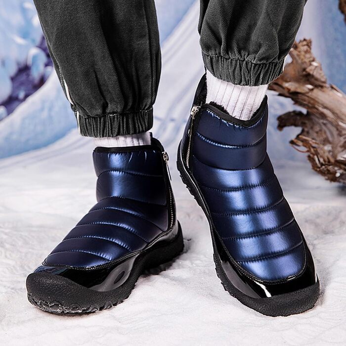 Чоловічі гумові чоботи універсальні, взуття на підкладці, чоловічі кросівки, зимові чоботи, на підкладці, водонепроникні, повсякденне взуття для активного відпочинку, флісова підкладка, теплі, протиковзка гумова підошва, м&39яка підошва для довгих відстан