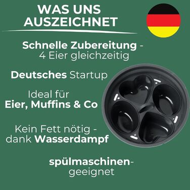 Аксесуари Thermomix для TM5, TM6 і TM31 - також підходять для Monsieur Cuisine Connect & Smart - Яйцеварка Thermomix - до 4 яєць пашот, кекси та багато іншого