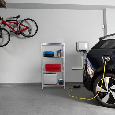 Міцний стелаж Relaxdays, ВxШxГ 138x60x30 см, 200 кг, сталь, 4 полиці, полиця для зберігання, для підвалу, гаража, підключається до мережі, сріблястий