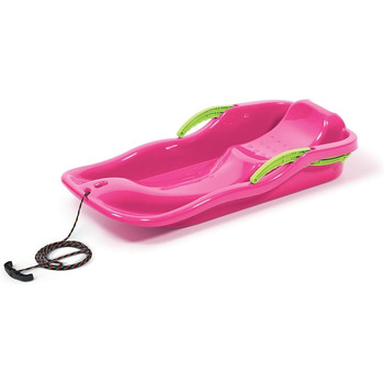 Санки NEUSTANLO Race Bob пластикові, з гальмівним важелем, рожеві