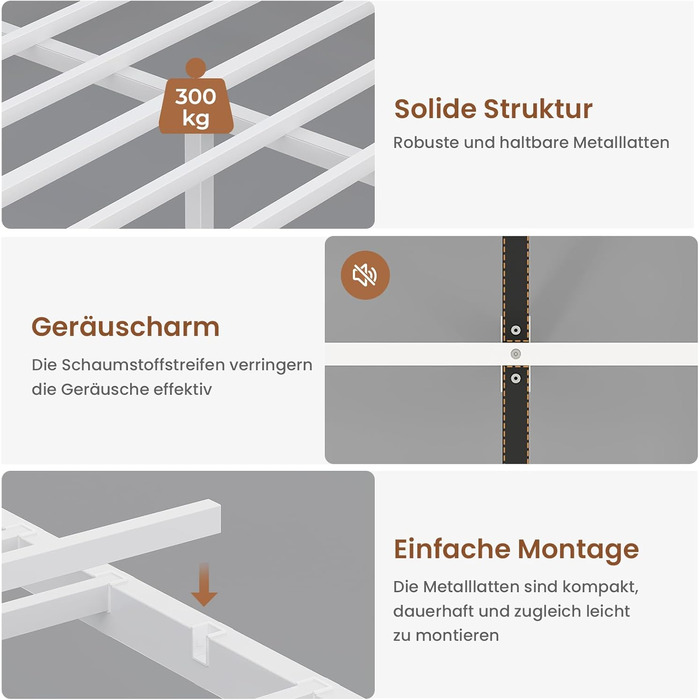М&39яке ліжко-диван-ліжко 140x200 з 6 відділеннями для зберігання Дитяче ліжко 140x200 зі світлодіодним освітленням Кушетка з розетками Гостьове ліжко Каркас ліжка з металевою рейковою основою, матрац не входить до комплекту (білий) 140x200 см Білий