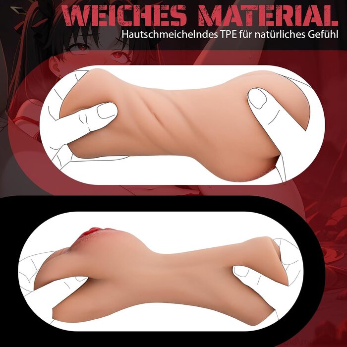 Реалістичний мастурбатор 2-в-1 з 3 кільцями для пеніса, велика силіконова кишенькова кицька, 5D кліторальна анальна вагіна двоканальна кишенькова кицька, еротична секс-іграшка для чоловіків, сольна секс-іграшка