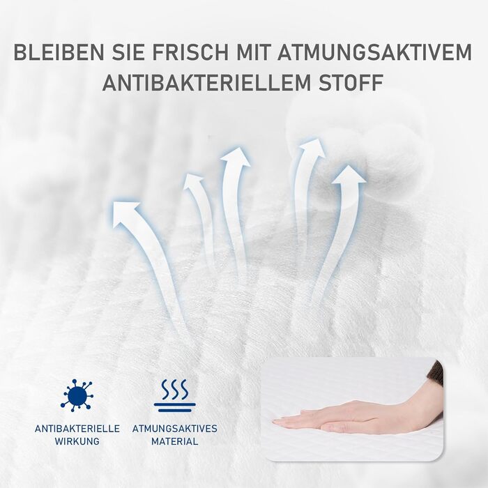 Подушка ROYGBIV з піни з ефектом пам&39яті 62x35x12 см - Ергономічна універсальна ортопедична подушка для підтримки шиї - Дихаюча, гіпоалергенна, чохол, що прається - Сертифіковано Oeko-TEX 62x35x12 см