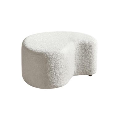 Пуф-табурет MIUFORM Пуф-сидіння MIUF Пуф для ніг, пуф, м&39який табурет для вітальні, спальні, коридору, гардеробної 68 x 64 x 36 см Тканина букле (бежевий)