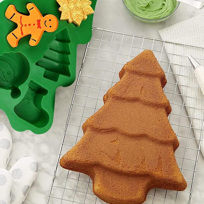 Силіконова різдвяна форма для випікання 2 шт MEZHEN