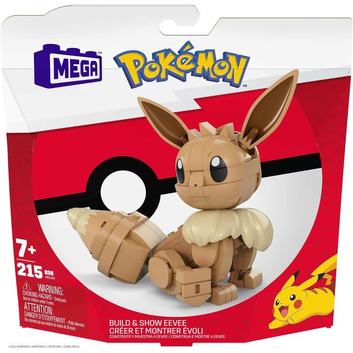 Конструктор Mega Construx Eevee Pokmon, Конструктор для дітей, Іграшка для дітей віком від 7 років, 84 -