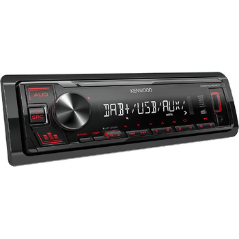 Автомагнітола з DAB/FM (звуковий процесор, USB, AUX, 4x50 Вт, червоне підсвічування, в т.ч. антена DAB) одинарна, 307 - USB