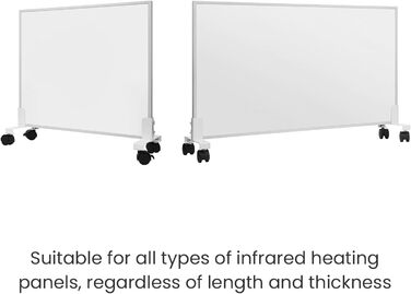 Ніжки для інфрачервоних обігрівачів, кронштейн для інфрачервоного обігрівача з роликом. Підходить для різних марок та моделей.