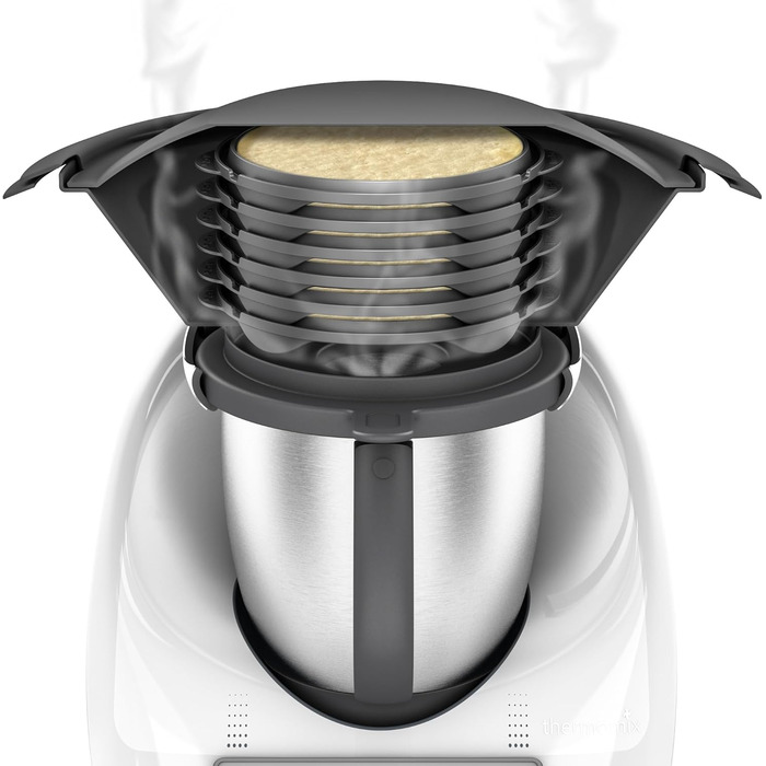 Млинниця MixCaker сумісна з Thermomix TM6, TM5, TM31, Monsieur Cuisine Connect, Trend, Smart, Аксесуари, 6 модулів, Млинці, Млинці, Млинці, Яєчня, Система укладання