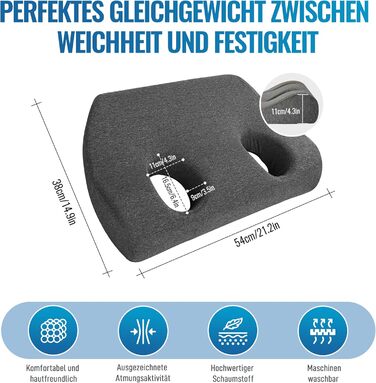 Подушка Johnear з отвором для вуха, подушка для пірсингу для тих, хто спить на боці, подушка з піни з ефектом пам&39яті для тих, хто спить на боці, щоб полегшити біль у вухах, ергономічна подушка для сну з піни з ефектом пам&39яті для сну на боці