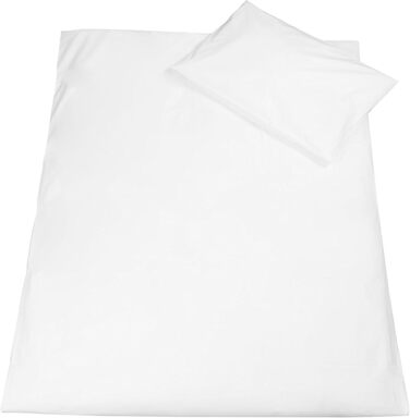 Дитяча постільна білизна ZOLLNER 40x60 100x135 см, 100 бавовна Renforc білий