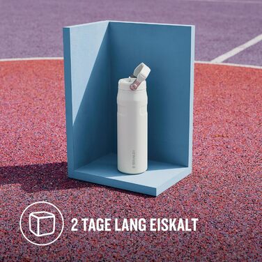 Пляшка для пиття Stanley Flip Straw 2.0 з трубочкою 0.7 л - Термокружка зберігає напої холодними протягом 10 годин - 3 днів - Без BPA - Герметична - Підстаканник сумісний з тримачем - Можна мити в посудомийній машині - Рожевий кварц 700 мл