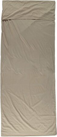 Простирадло Cocoon з єгипетської бавовни, бавовняний спальний мішок, коричневий, 220 x 90 см