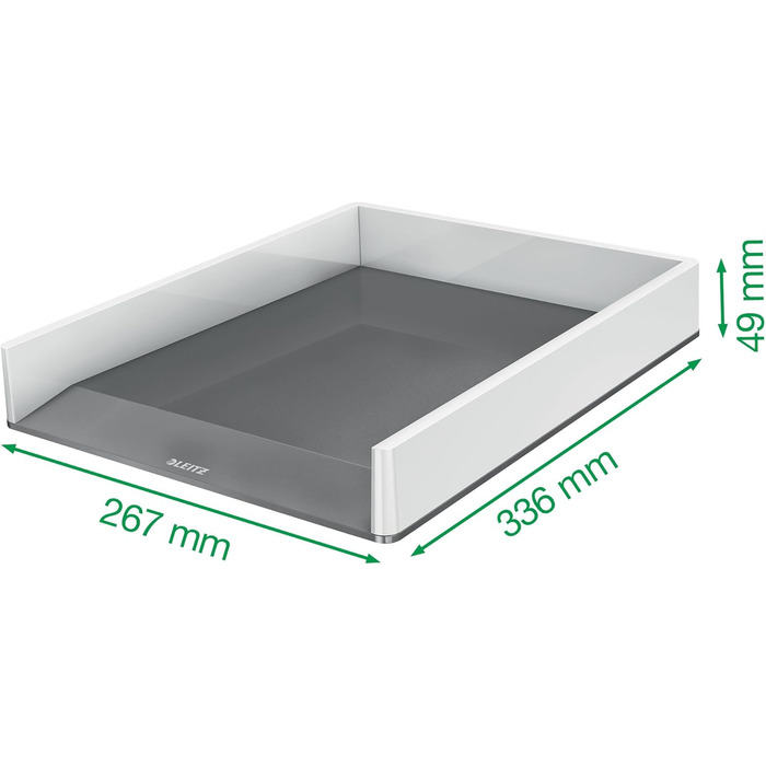 Лоток для листів Leitz A4, упаковка з 4 шт. , двоколірний дизайн, чорний/сірий, Duo Colour, 53610095 Білий / Чорний 4 шт. и