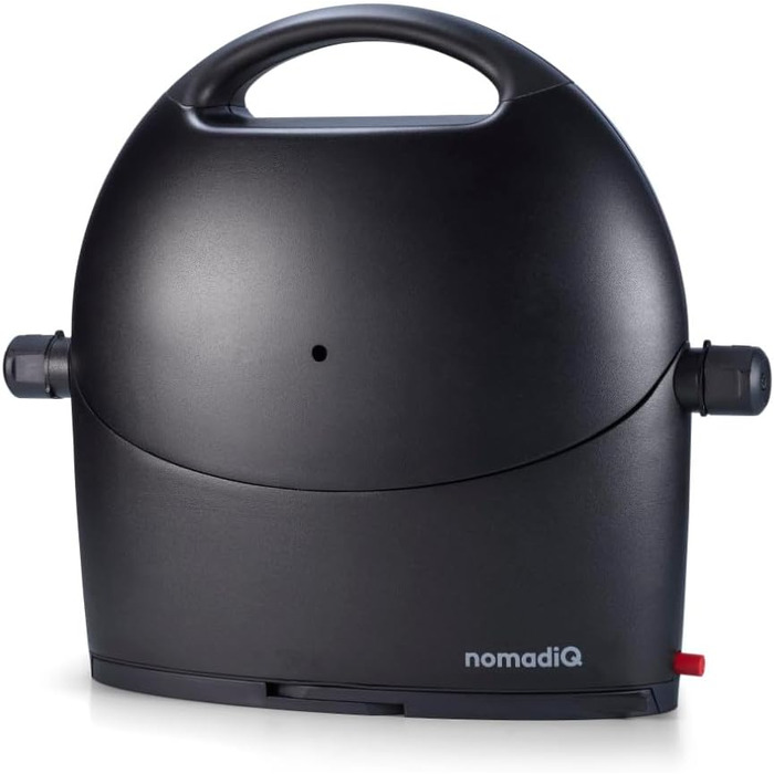 Кемпінговий гриль NOMADIQ Настільний гриль Компактний 2 конфорки Газовий гриль для кемпінгу Газовий гриль для балкону, автофургона Гриль-плита, портативна, для вулиці, барбекю, вулична плита, чорний колір