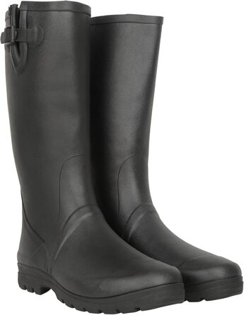 Чоловічі гумові чоботи Mountain Warehouse 100 гумові гумові чоботи, водонепроникне взуття, мяка бавовняна підкладка ідеально підходять для подорожей, активного відпочинку, походів, кемпінгу, розмір 43 EU, чорні 01
