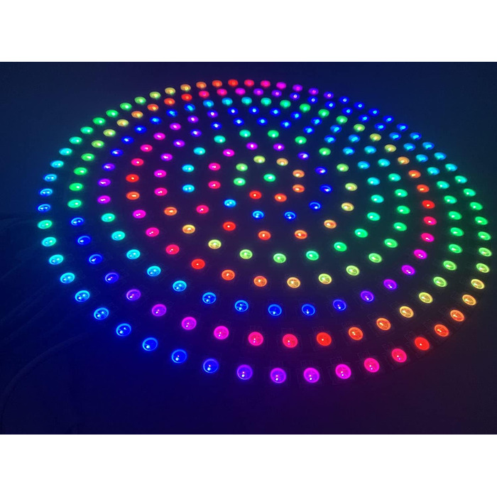 Кільце 241Leds WS2812 LED Pixel індивідуально адресоване RGB світлове кільце SMD 5050 RGB IC світлодіодні модулі світло 5 В (чорна друкована плата), 2812B LED