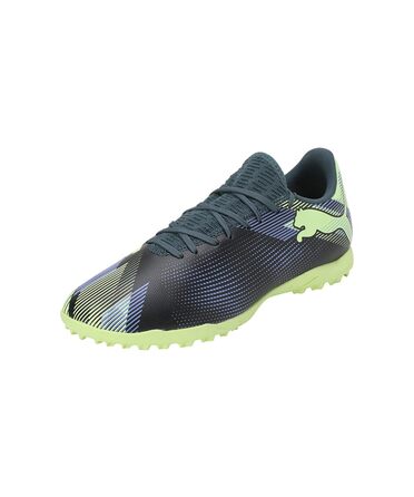 Футбольні бутси Puma Unisex Future 7 Play TtSoccer 42.5 EU сірий, небо, електро фіолетовий, яблуко Puma білий