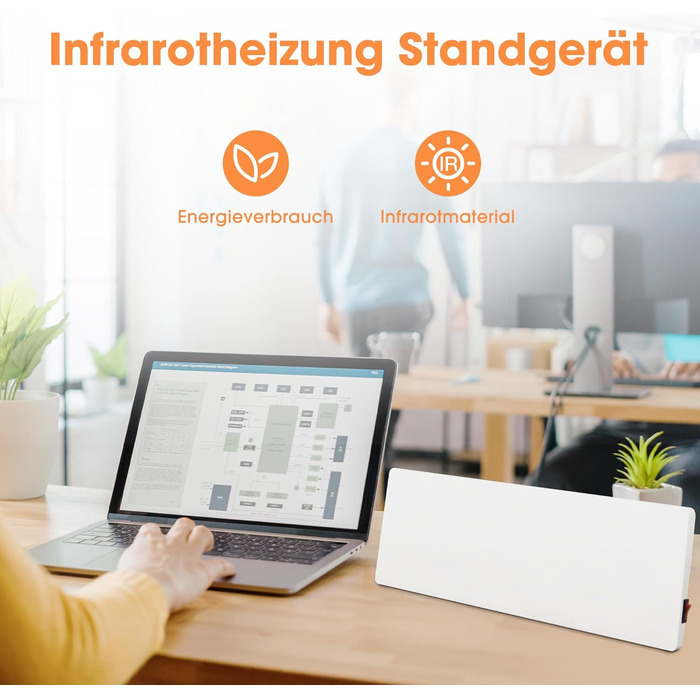 Інфрачервоний обігрівач Byecold, окремостоячий пристрій, 90 Вт, інфрачервоний електричний обігрівач, нагрівальна плита, обігрівач, настільний обігрівач, обігрівач під столом