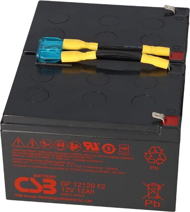 Невідомий акумулятор, сумісний із CSB-SCD6 SCD6, сумісний із APC RBC6 RBC 6 Plug & Play