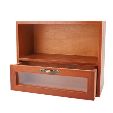 Коробки для зберігання Qcwwy, органайзер, прозора шухляда, полиця для дисплея, шафа для зберігання ювелірних виробів, косметики, офісного приладдя, кухні, вітальні, спальні, вінтажного стилю