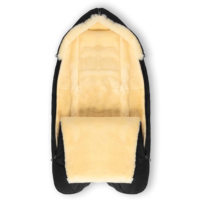 Муфта для ніг з овчини WARTH - тепла муфта для ніг з медичного хутра на зиму, для колясок з роздільними ніжками або фіксованою цен