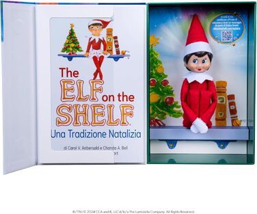 Ельф на полиці. Італійська дівчинка - чарівна різдвяна традиція зі скаутським ельфом та книгою.