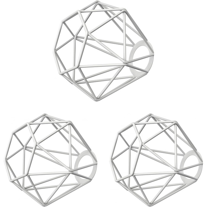 Абажур у клітку, чорний, 155мм Ø (3 шт. и (1 упаковка), білий / 15,5 см), 3 шт.