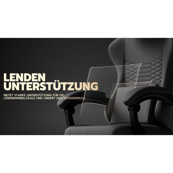 Ігрове крісло/офісне крісло, ергономічне, масажне сидіння з регульованою підставкою для голови та ніг, регульованими підлокітниками та 3D-підлокітниками, сталевий каркас (червоний) чорна тканина