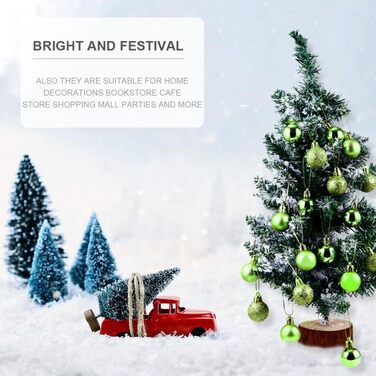 Ялинкові кулі 48 шт зелені Homoyoyo