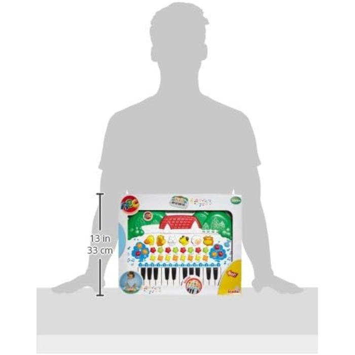 Клавіатура ABC тварина, з різними звуками та функціями налаштування, 28x39 см, від 3 років, 104018188 -