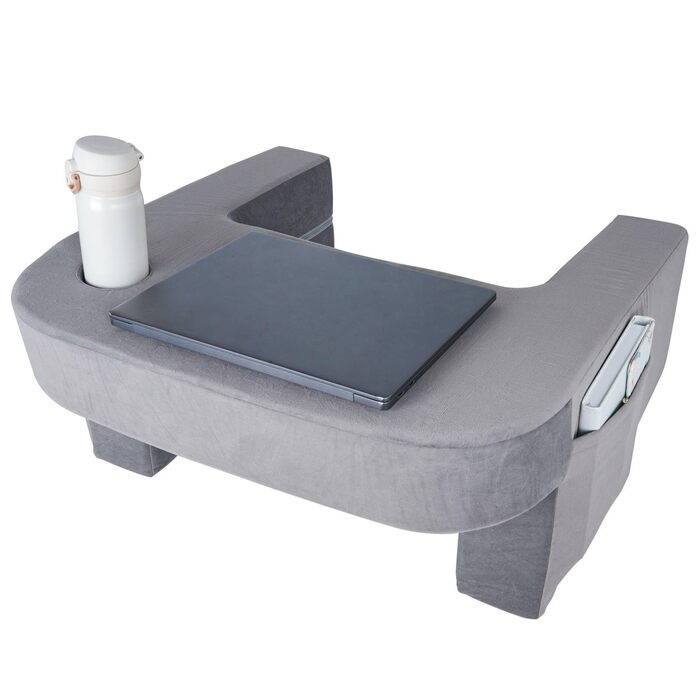 Стабільна ігрова подушка для колін, гра сидячи в ліжку, м&39яка подушка для колін для дорослих, зручна подушка для відпочинку, подушка для читання, сірий колір