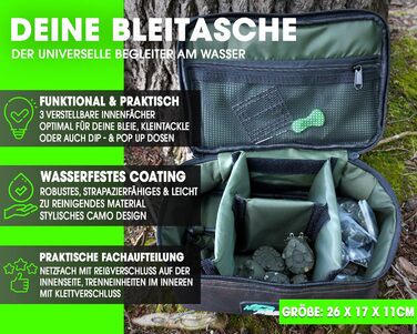 Свинцева сумка Angel-Berger Magic Baits Свинцева сумка Транспортна сумка Сумка для риболовлі