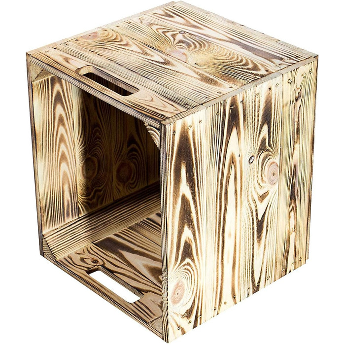 Гарні дерев&39яні кошики-коробки, підходять для Ikea Kallax, для зберігання шкільного приладдя / іграшок, нові, 37,5x32x32,5 см (полум&39яні), 4