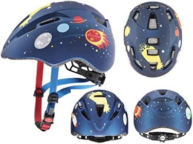 Велошолом унісекс-молодіжний Kid 2 cc темно-синій ракетний килимок 46-52 см