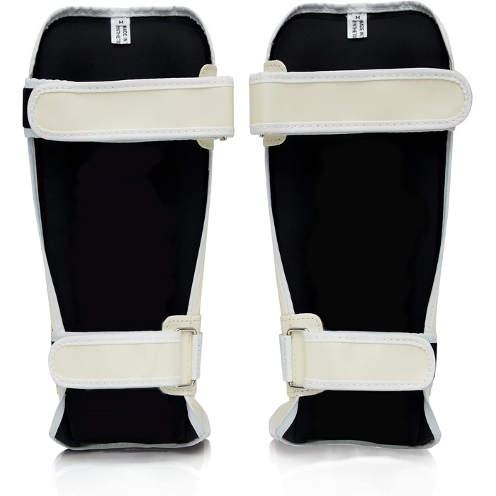 Щитки для гомілок Fairtex SP3 Muay Thai для чоловіків, жінок та дітей Тренування змішаних бойових мистецтв Висока якість, легкість та міцність Уникайте використання щитків під час тренувань Білий, розмір M