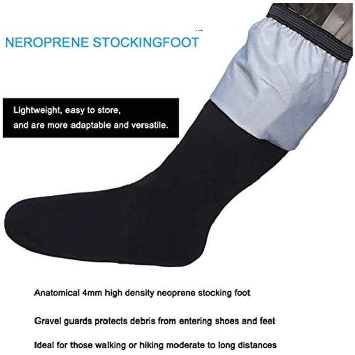 Дихаючий одяг для риболовлі, чоботи для ходьби, рибальські штани, вейдерси, міцні всепогодні штани для ходьби, чоловічі штани з трикотажним матеріалом KB003 L Оливковий Зелений