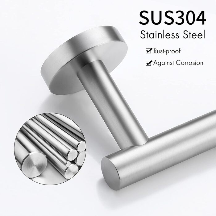 Полотенцесушитель для рушників Полотенцедержатель для рушників Нержавіюча сталь SUS304 Полотенцесушитель для ванни Настінний орган