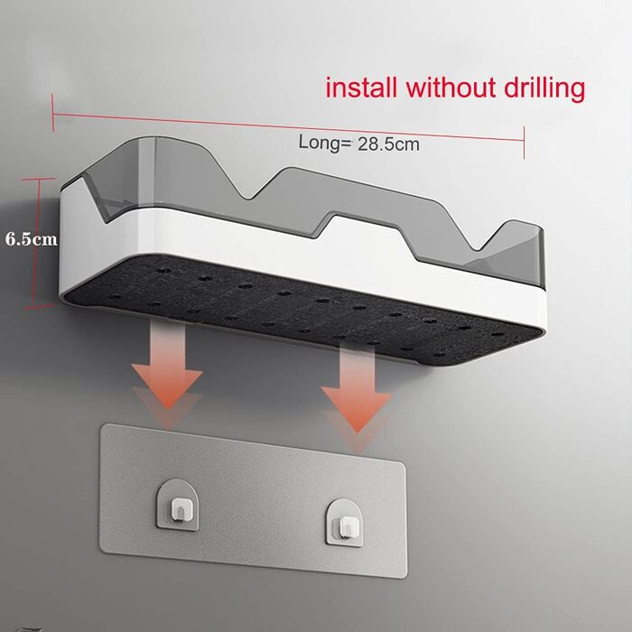 И полиця для ванної кімнати, полиці для ванної кімнати без свердління, полиця для душу пластикові кошики для душу, що кріпляться н