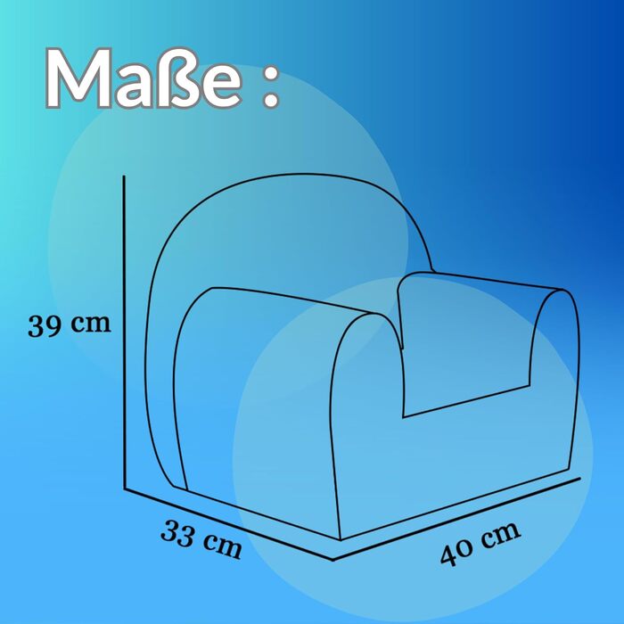 Дитяче крісло FORTISLINE Mini Plush (40x33x39 см) - М&39яке та безпечне - Крісло для немовлят та малюків, сертифіковане Oeko-TEX - М&39який дитячий диван/крісло-підголовник для дитячої кімнати, бежевий