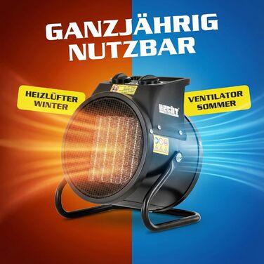 Керамічний радіатор HECHT (НОВИНКА) Портативні обігрівачі потужністю 2000 Вт або 3000 Вт Термостат Захист від перегріву Гіпоалергенний Тихий Електричний радіатор, наприклад, для вітальні, ванної кімнати, офісу. Тепловентиляторний обігрівач потужністю 3000