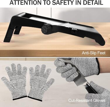 Овочерізка Masthome Mandolin, кухонний різак для нарізання 10 в 1 з лезами з нержавіючої сталі, багатофункціональний овочевий слай