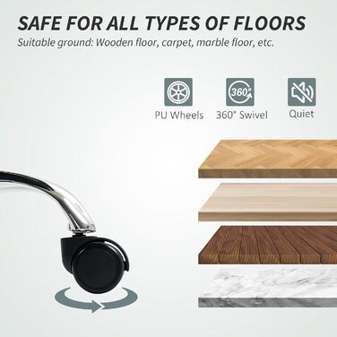 Ергономічне офісне крісло HOMCOM, регульоване на 155 з підставкою для ніг, стільце зі штучної шкіри, стійке до подряпин, легке в догляді, подвійна оббивка, м&39які підлокітники, поворотне регулювання висоти, чорний колір