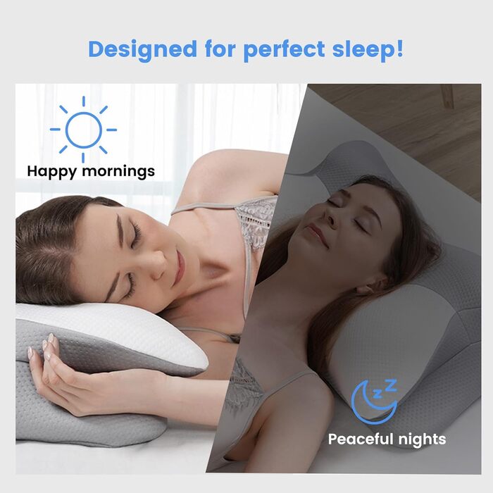 Подушка для сну на боці, зручна ортопедична подушка з піни з ефектом пам&39яті, подушка для підтримки шиї для сну на боці, ергономічна подушка для сну на боці, подушка для сну для шиї.