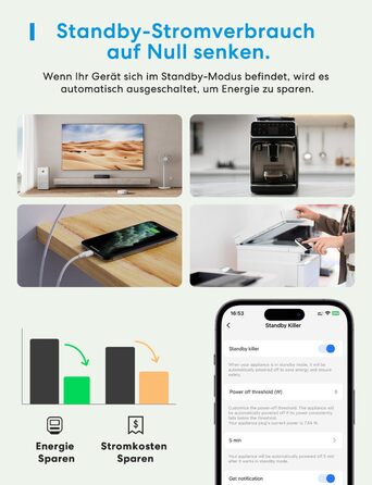 Розетка Wi-Fi Meross із вимірюванням потужності 16 А, розетка з таймером Smart Home з голосовим керуванням і дистанційним керуванням, Wi-Fi Smart Plug працює з Alexa, Google Home, SmartThings, упаковка з 4 шт.