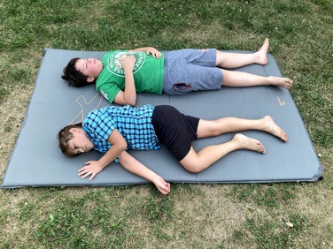 Килимок самонадувний Easy Camp Self-inflating Siesta Mat Double 10 cm Grey (300056)