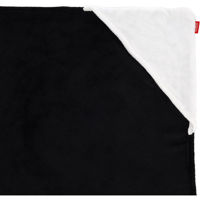 Затишна ковдра з капюшоном З кишенями для рук та капюшоном, поліестерова ковдра, застібка на ґудзики, 150 x 125 см, колір панди